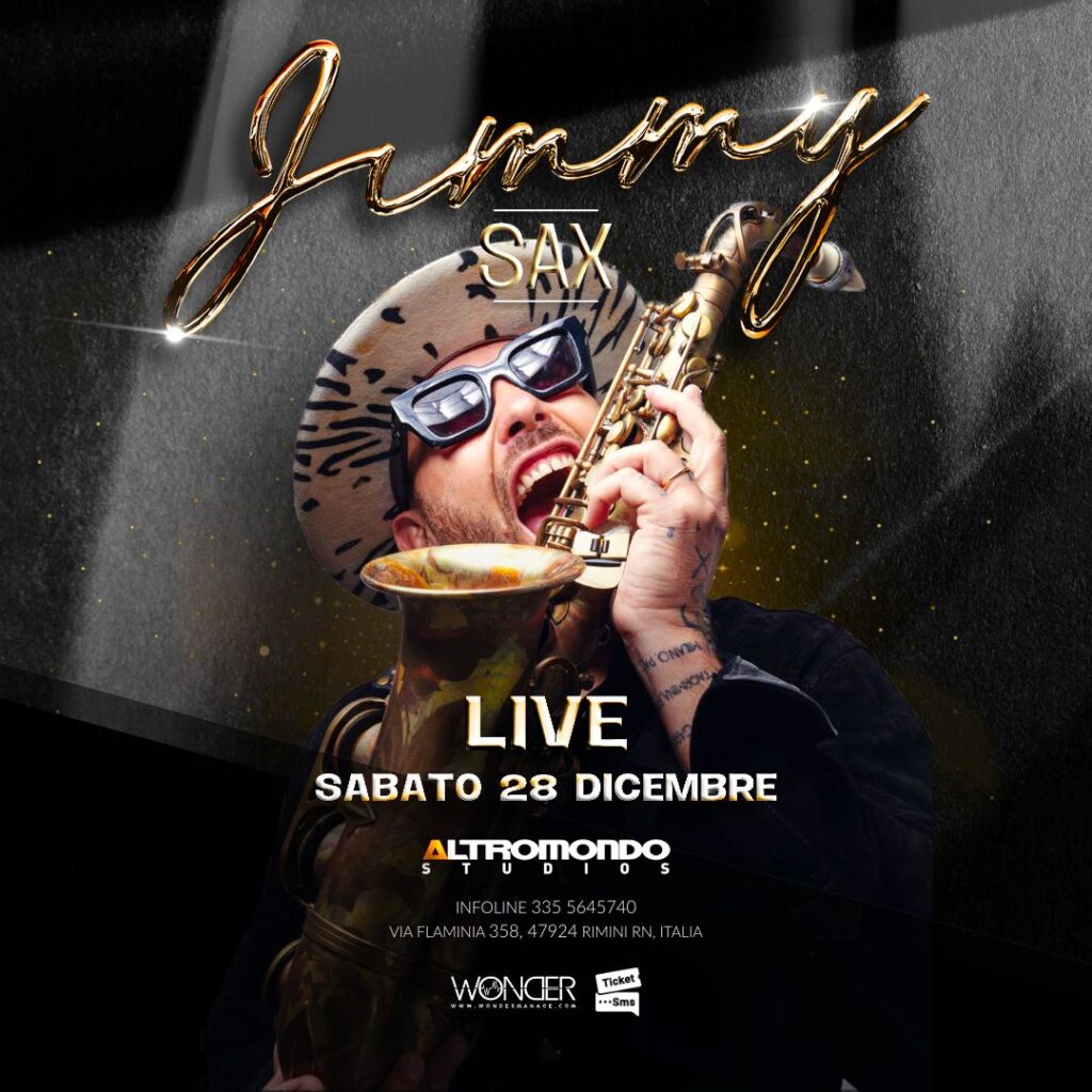 Jimmy Sax Altromondo Studios live locandina