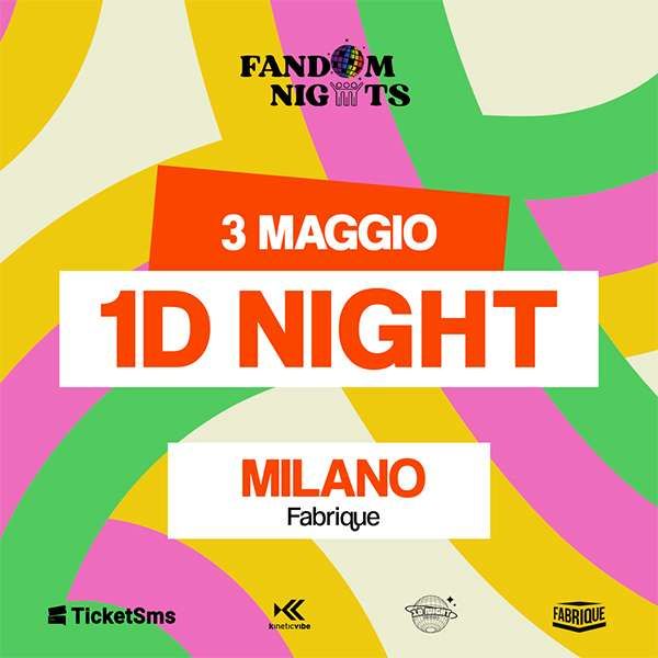 1D Night Fabrique Milano locandina