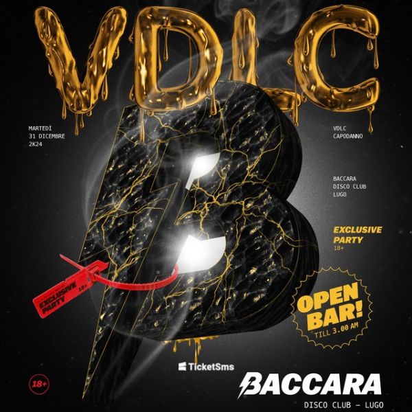 VDLC Capodanno Baccara Discoclub locandina